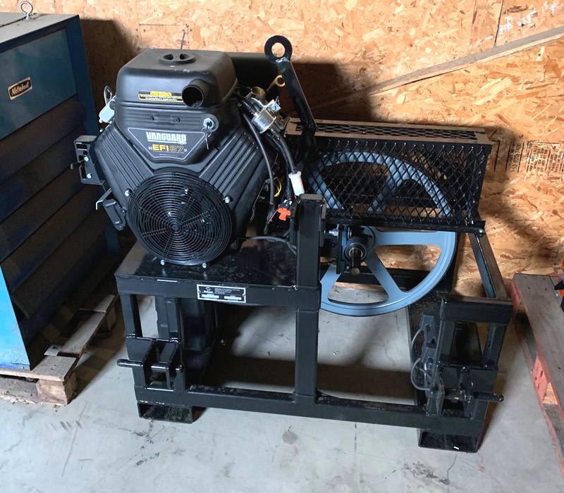 PTO power pack for firewood processor