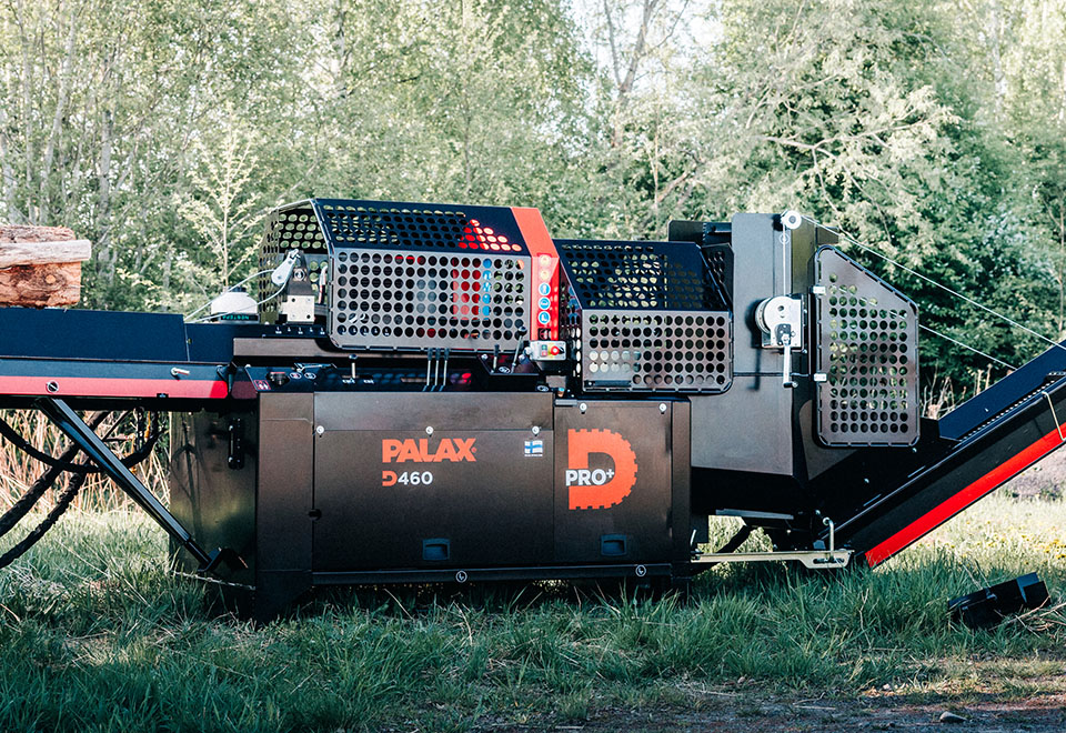 Palax D460 Pro+ chain saw firewood processor